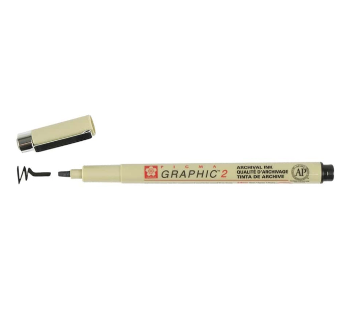 Sakura Pigma Graphic Sort - Ass. tykkelser