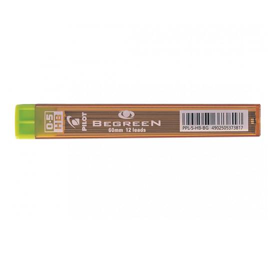 Pilot BeGreen bly refill til trykkeblyant 0,5 mm HB ‑ Resirkulert plast