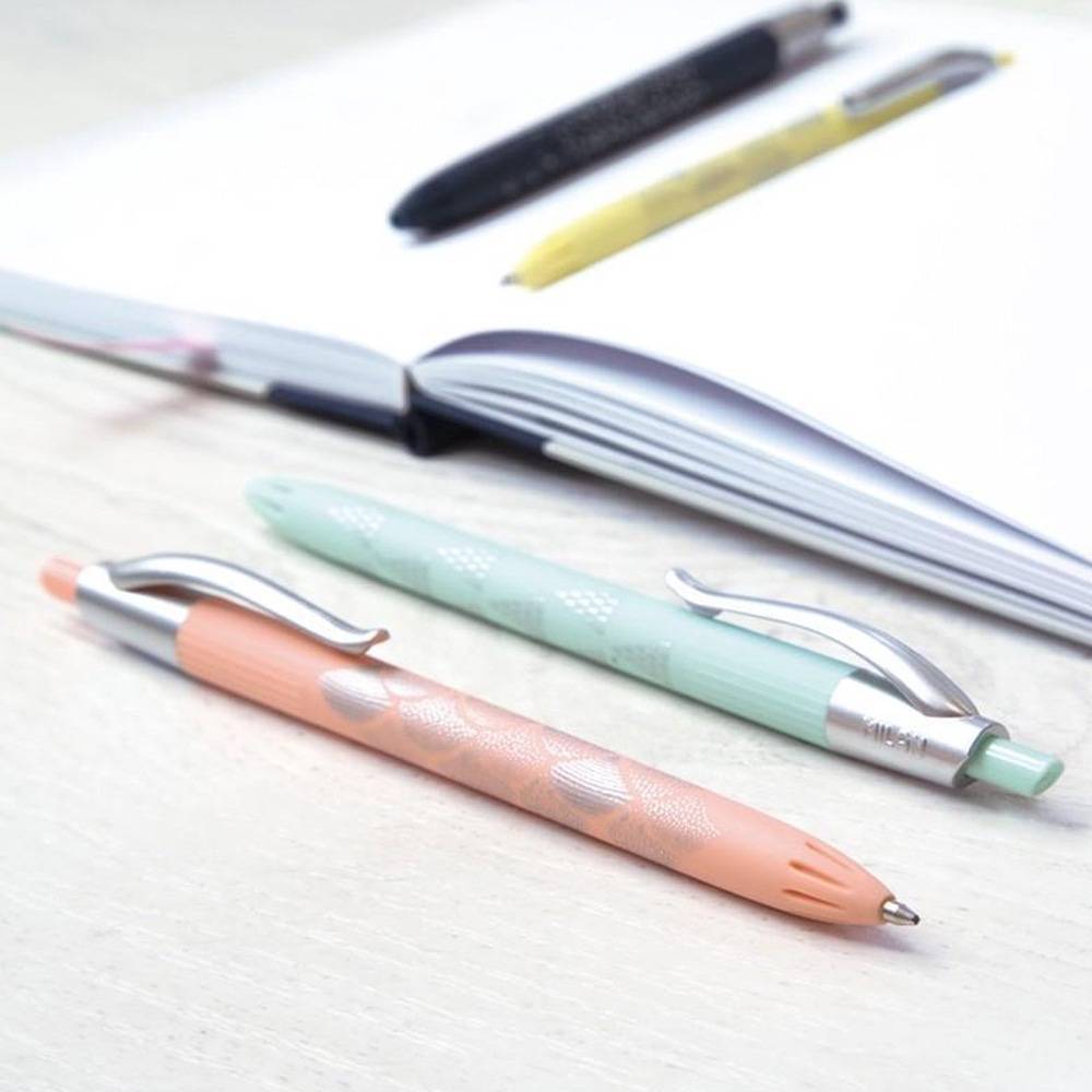 Milan Kulepenner med sølv og lekre farger ‑ Pakke med 4