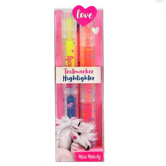 Miss Melody Markeringstusjer ‑ Pakke med 4 farger