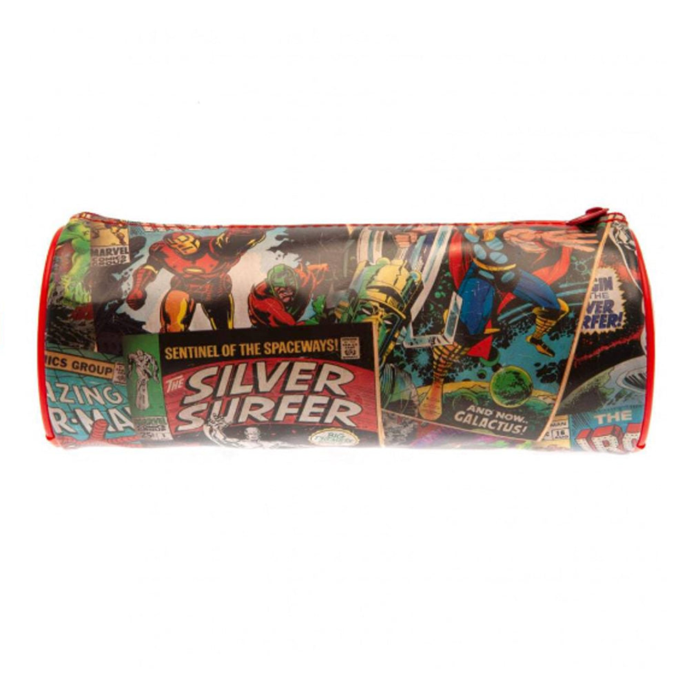 Marvel ‑ Stilig enkelt pennal med retro tegninger Iron Man med flere