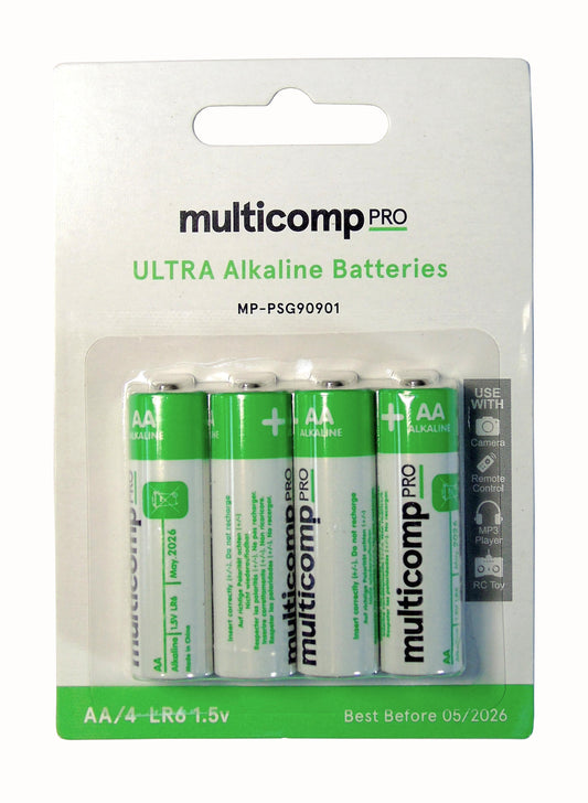 Multicomp batterier AA 4 stk