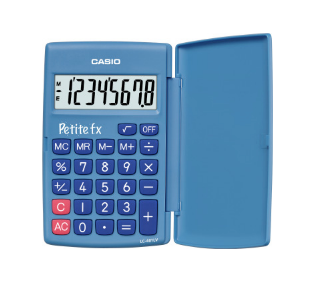 Casio LC-401 - Blå - Kalkulator for grunnskolen
