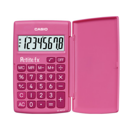 Casio LC-401 - Rosa - Kalkulator for grunnskolen