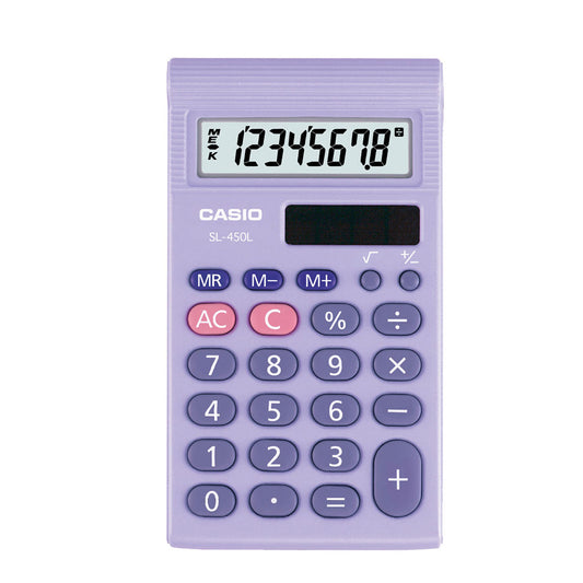 Eldre modell: Casio SL-450L Kalkulator for grunnskolen