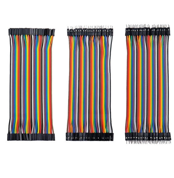 GPIO Jumper dupont kabler (bunt med 3 varianter)