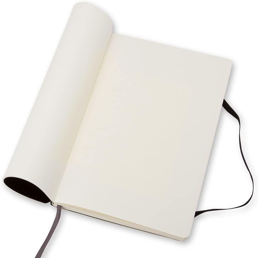 Moleskine Soft XL Plain Notatbok ‑ Sort