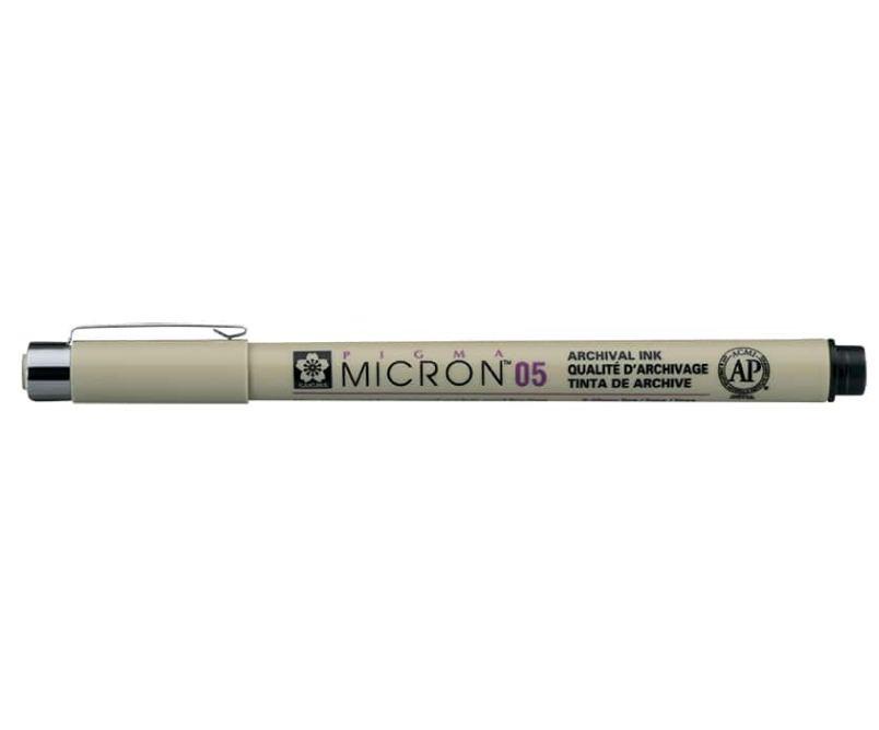 Sakura Pigma Micron Sort - Ass. tykkelser