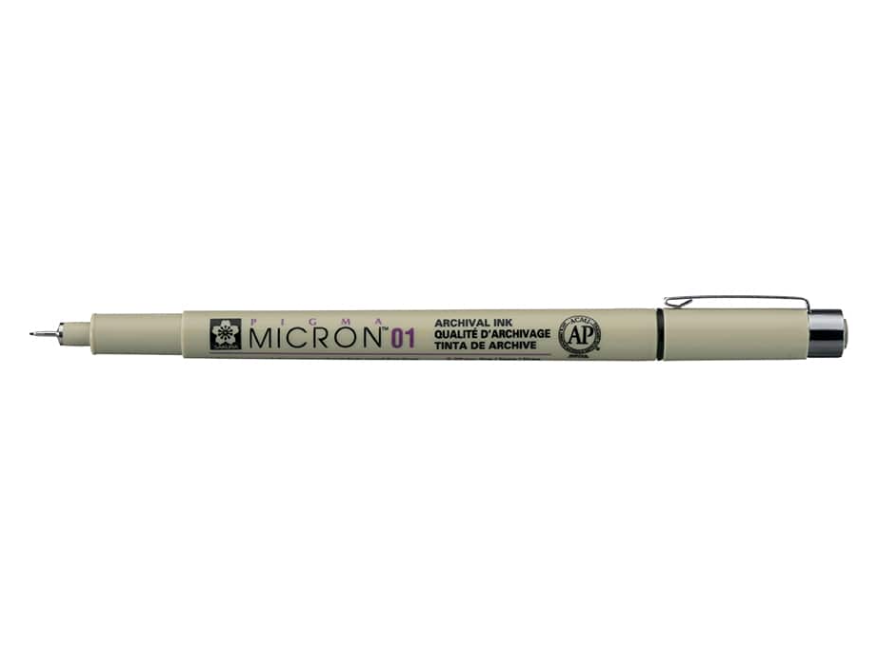 Sakura Pigma Micron Sort - Ass. tykkelser