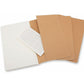 Moleskine Soft Large Plain Cahiers collection Notatbok (pakke med 3) - Beige