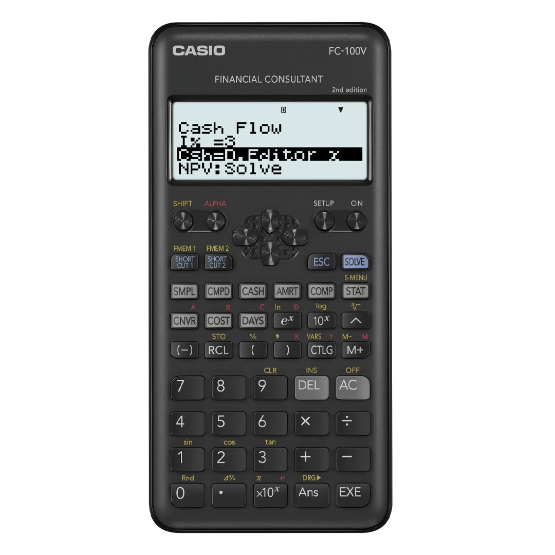 Casio FC-100V Finanskalkulator - Second Edition