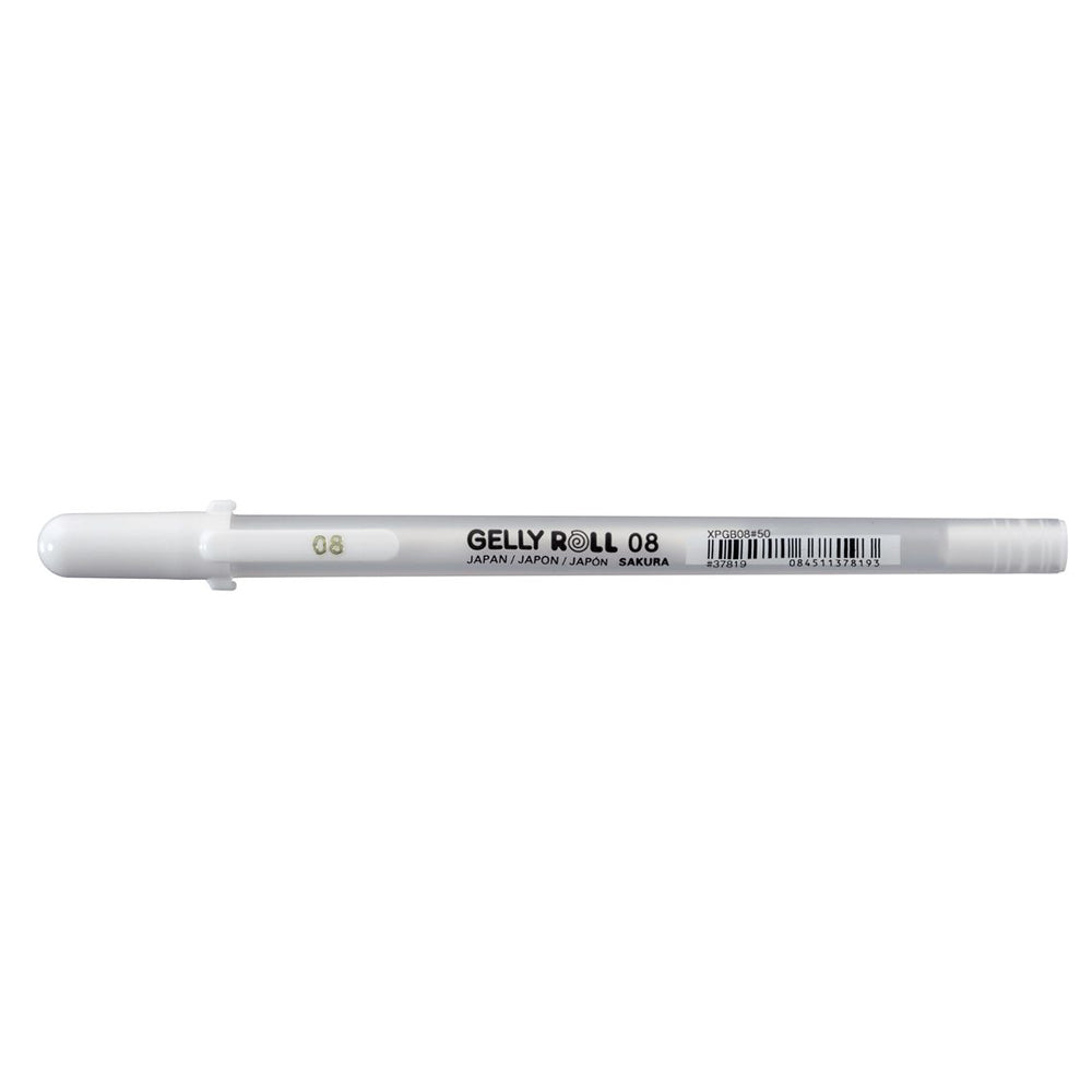 Sakura Gelly Roll Hvit Penn - Ass. tykkelser