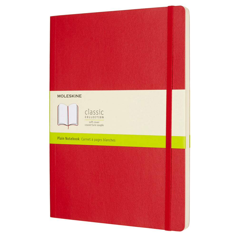 Moleskine Soft XL Dotted Notatbok - Rød