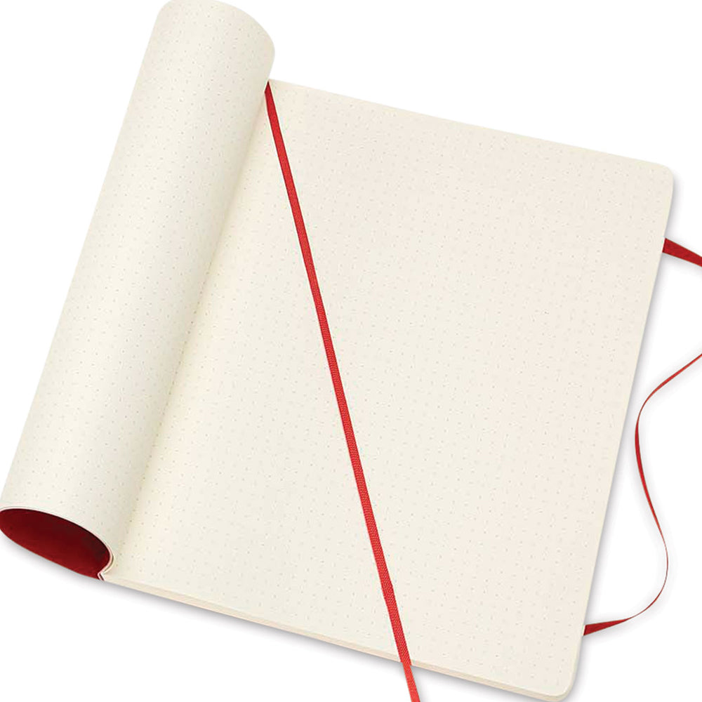 Moleskine Soft XL Dotted Notatbok - Rød