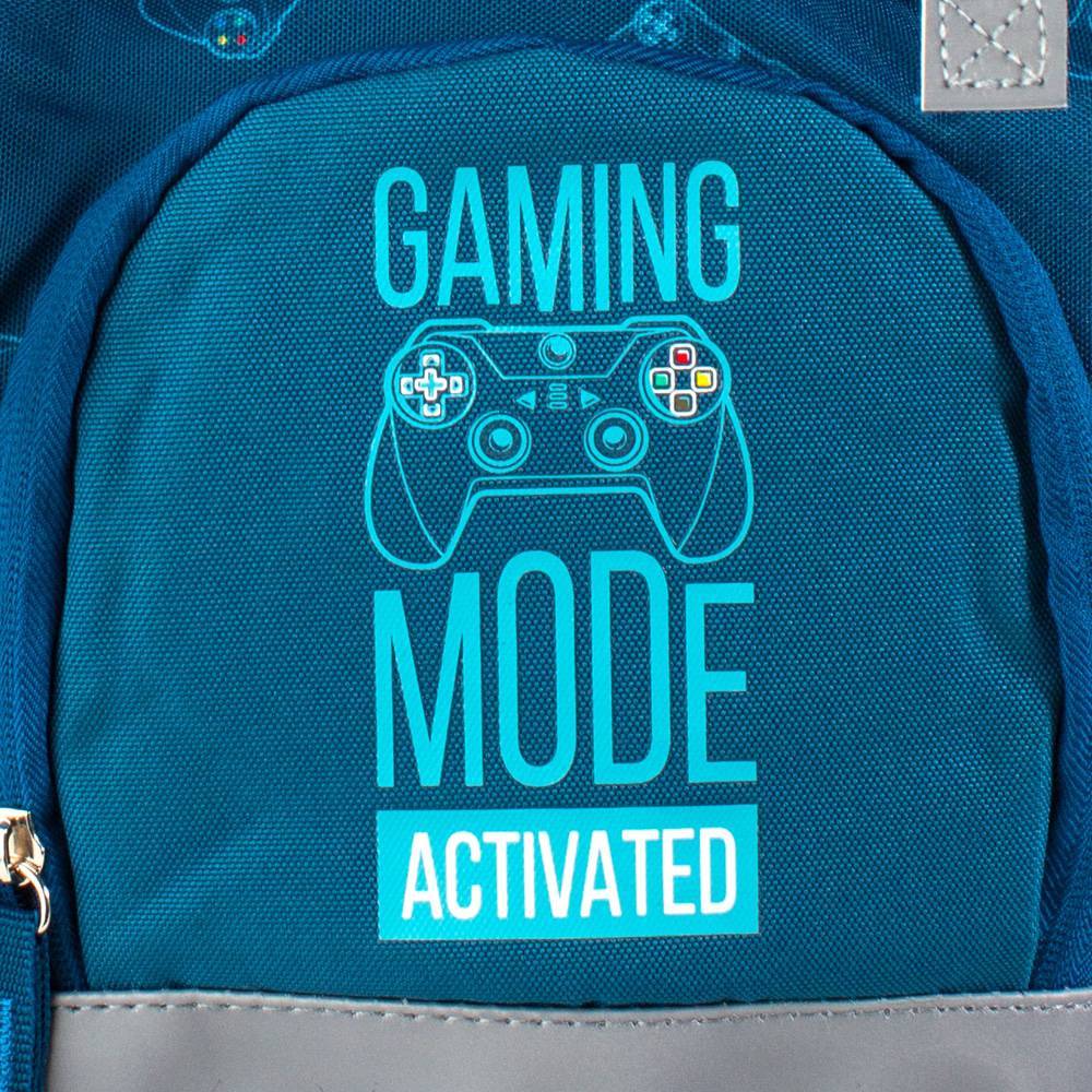 Tinka skolesekk ‑ Blå Gamingmode  