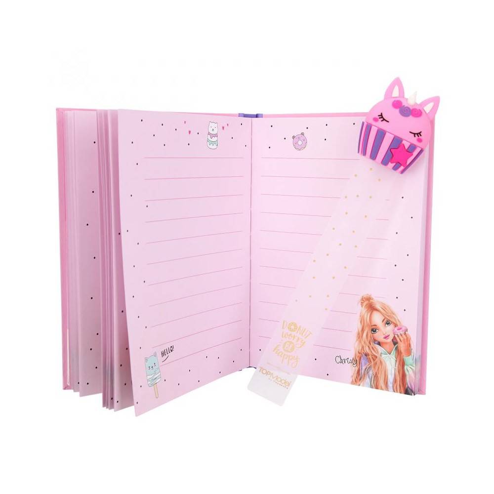 TOPModel Rosa notatbok til alle dine hemmeligheter ‑ Candy og Hayden