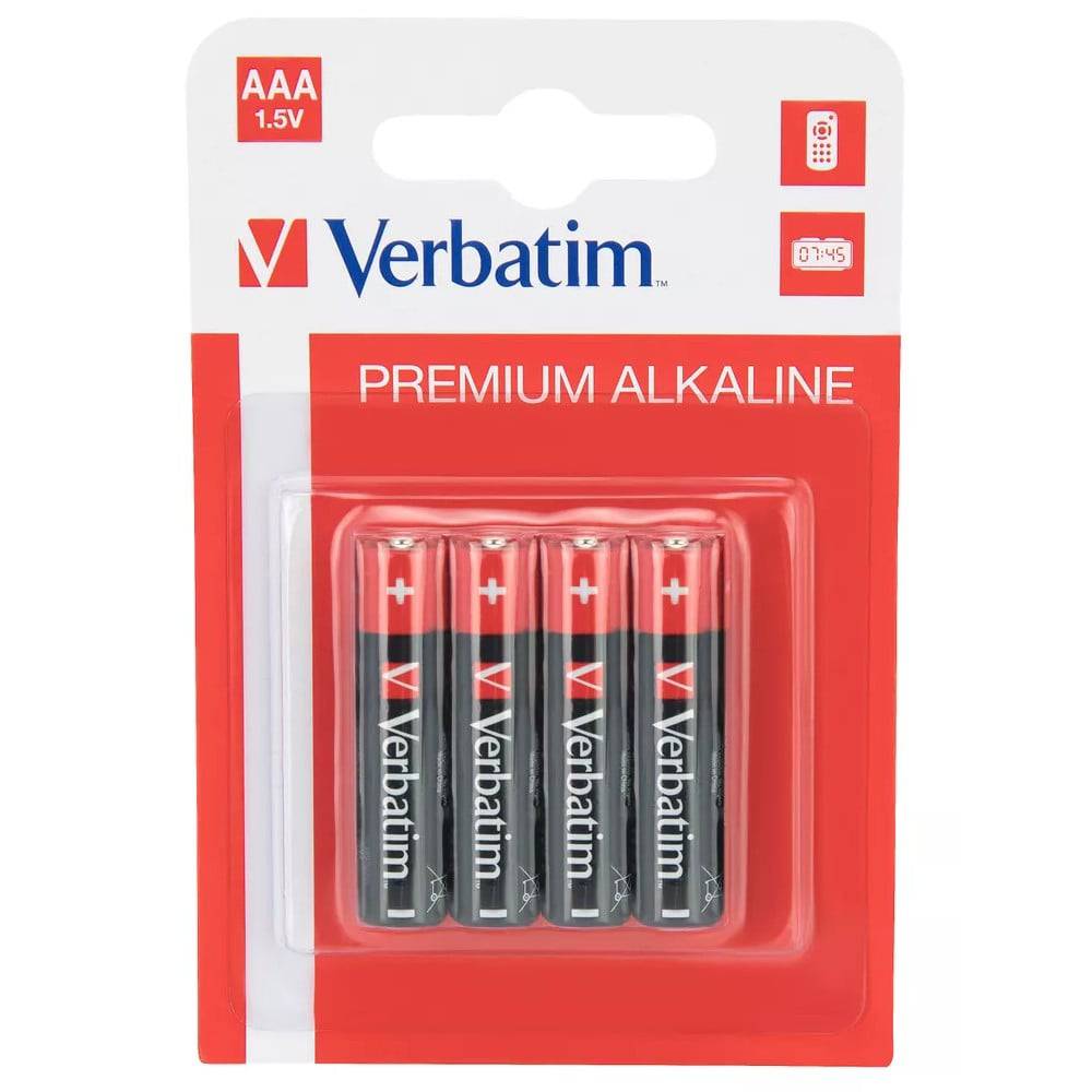 Verbatim AAA‑1,5V batterier - Pakke med 4  