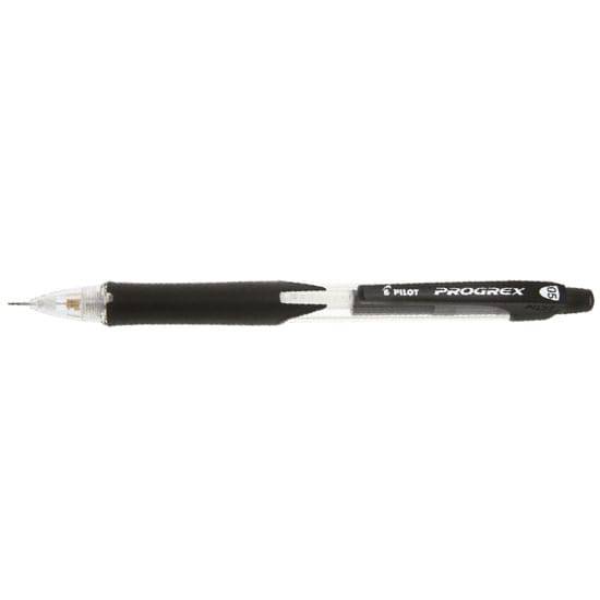Pilot Trykkblyant Progrex BeGreen av resirkulert plast ‑ Sort 0,5mm