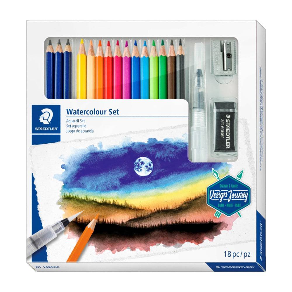 Staedtler Akvarellsett ‑ 18 deler