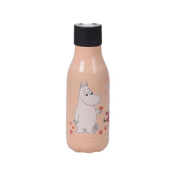 Drikkeflaske med Mummi og Lille My ‑ Ferskenfarge Termoflaske 280ml   