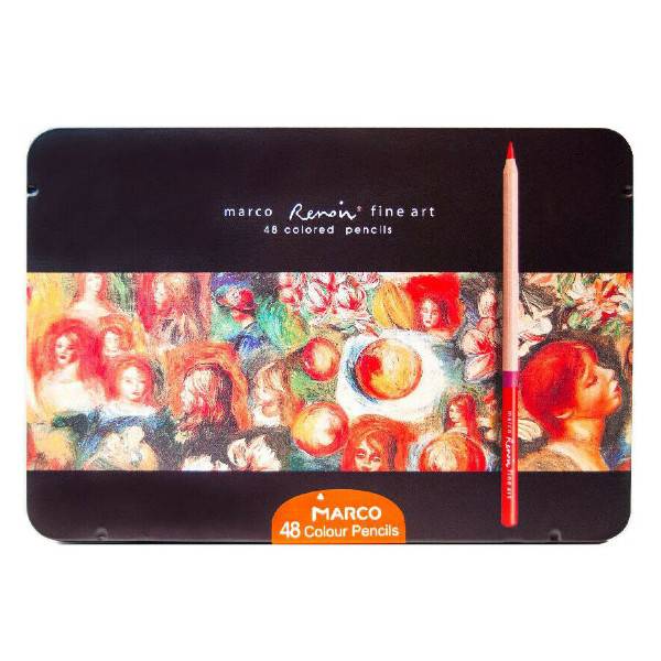 Marco Renoir Fine Art - 48 Fargeblyanter i metallskrin  