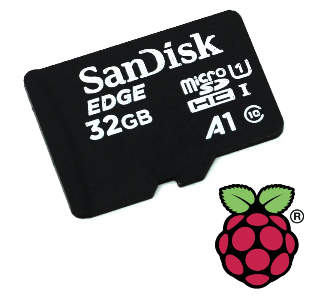 Raspberry Pi 32GB SanDisc MicroSD kort med NOOBS