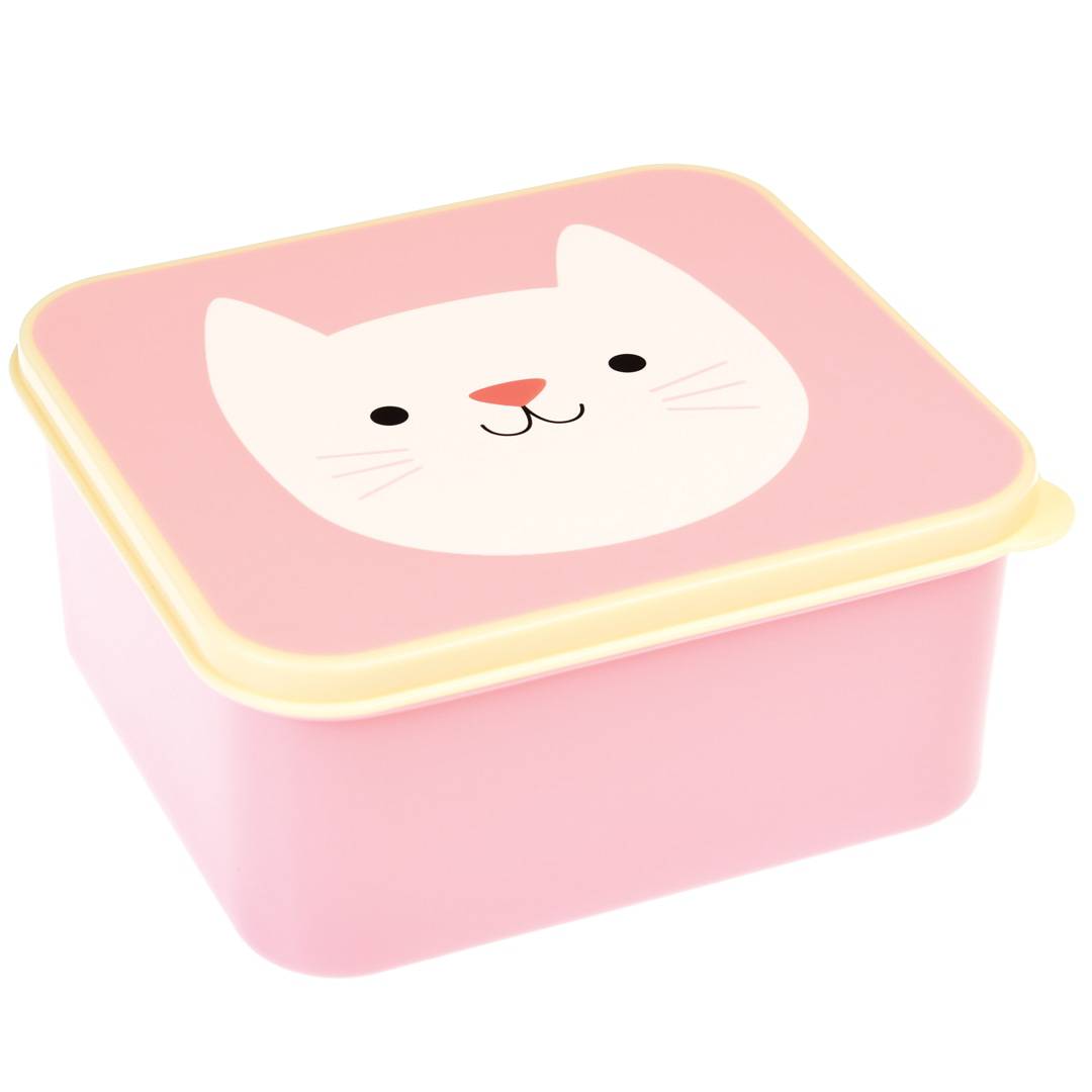 Rex London Matboks ‑ Rosa med pusekatt 