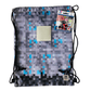 PIXIE CREW Gymbag ‑ Grå og blå pixelmønster