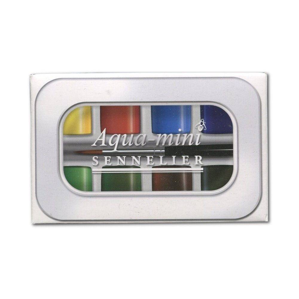 Sennelier l'Aqua-mini ‑ 8 farger med pensel