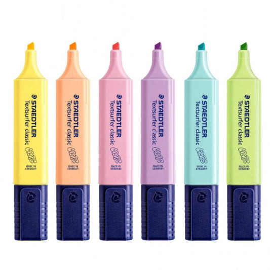 Staedtler Markeringstusjer Pastell ‑ 6 farger