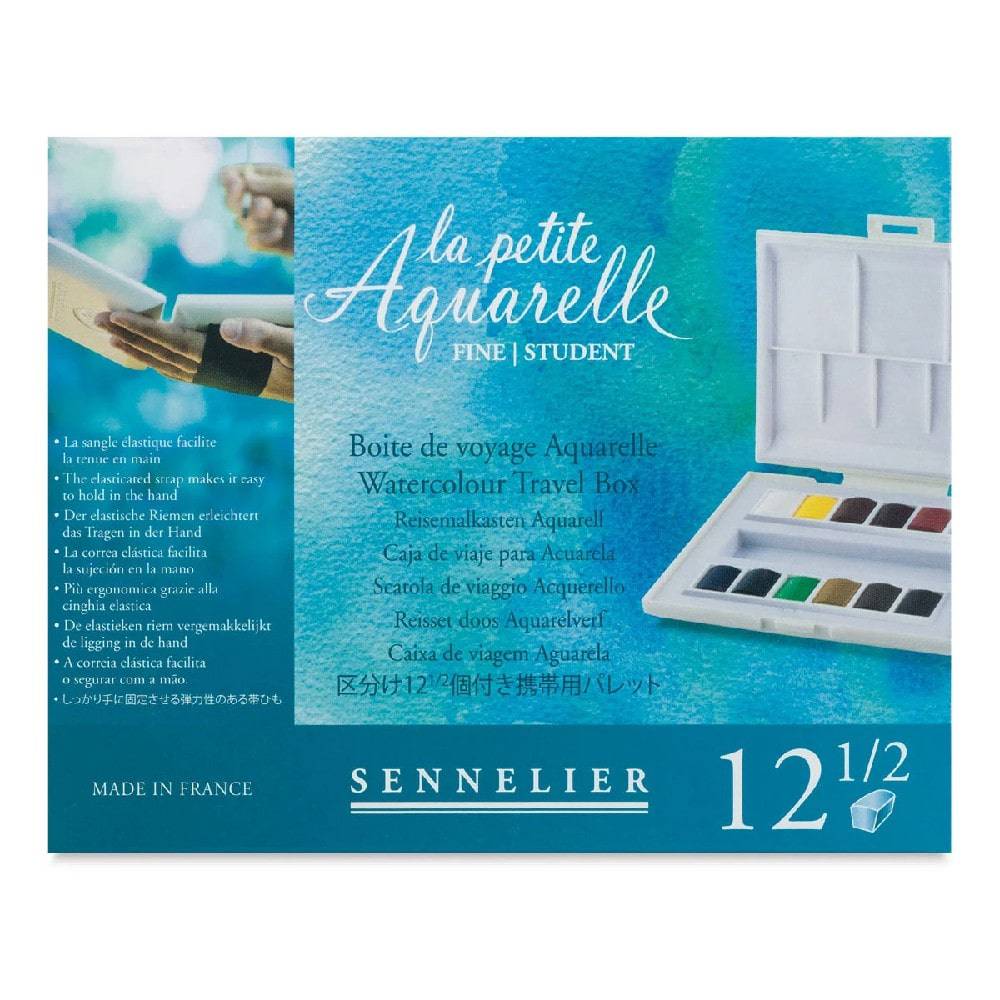 Sennelier la petite Aquarelle ‑ Akvarellmaling med 12 farger   