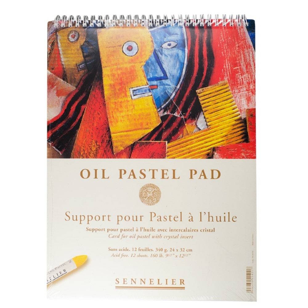 Sennelier Oil Pastel Pad ‑ 340g 12 ark 24x32cm  