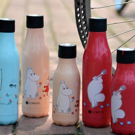 Drikkeflaske med Mummi og Lille My ‑ Ferskenfarge Termoflaske 280ml   