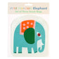 Rex London Snacksposer ‑ Elefant 3 pakning      