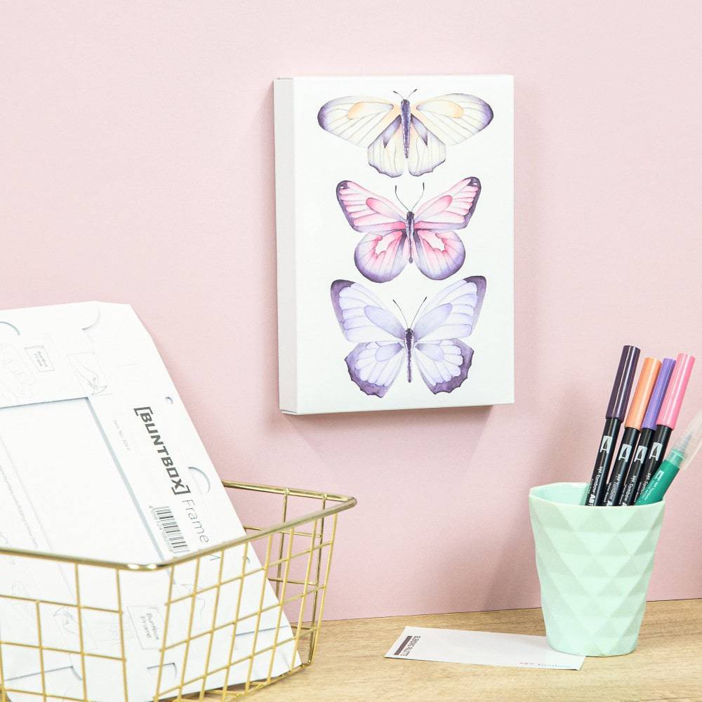 Tombow Akvarellsett med lerret  ‑ Elegante Sommerfugler
