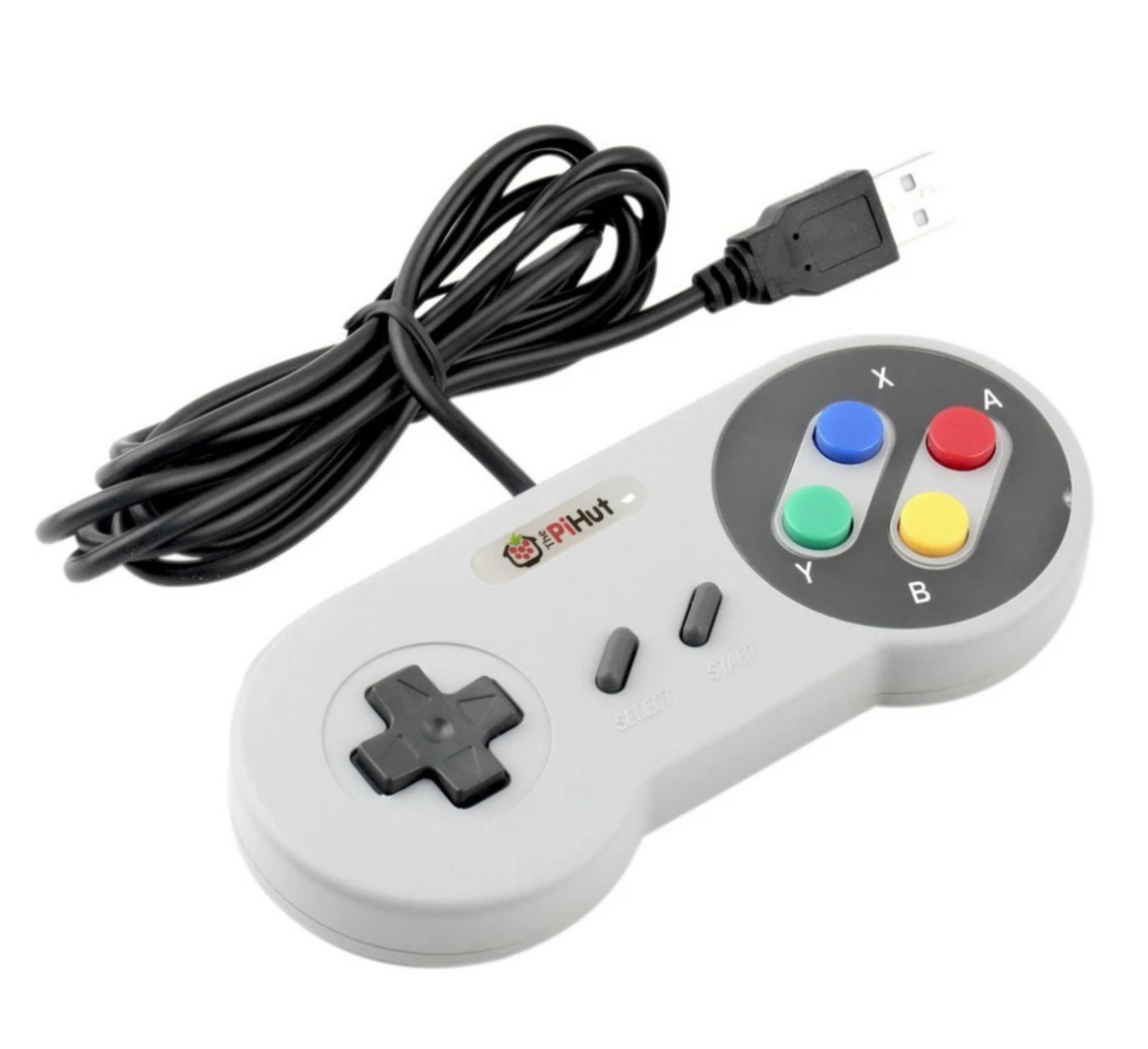Retro Nintendo Gaming Controller 2-pakning