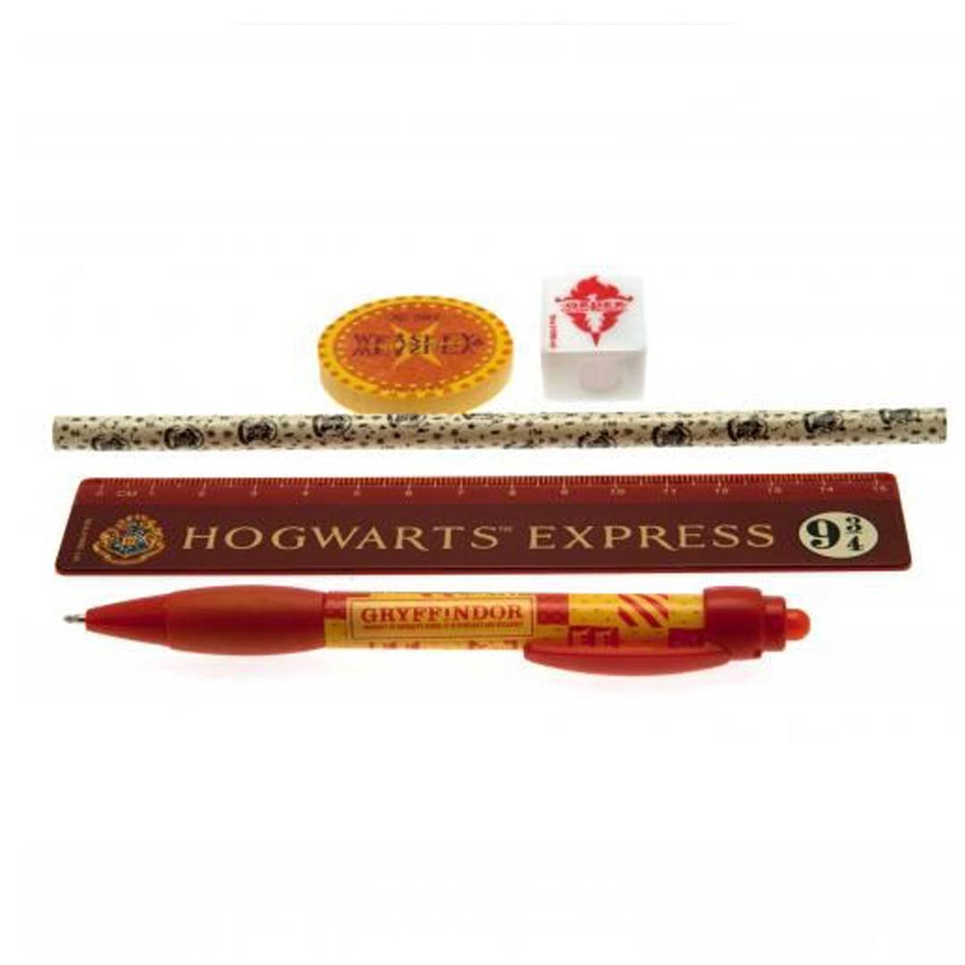 Harry Potter ‑ Skrivesett med linjal, penn, blyant mm - Hogwarts Express og Weasley