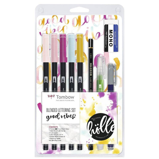 Tombow Blended Lettering Set ‑ Good Vibes - 10 deler