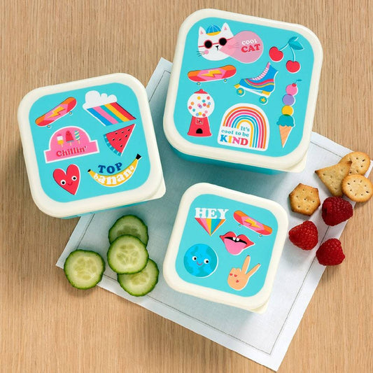 Rex London Snacksbokser ‑ Fargerike Motiver 3 pakning 