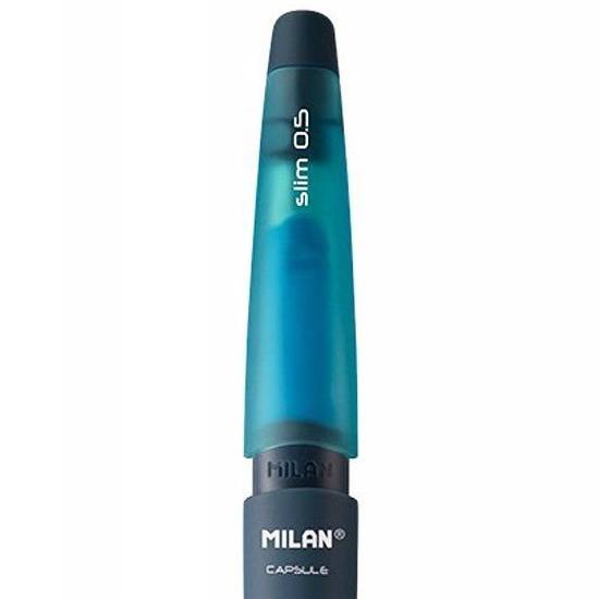 Milan Capsule Trykkblyant med visk ‑ Blå 0,5mm   