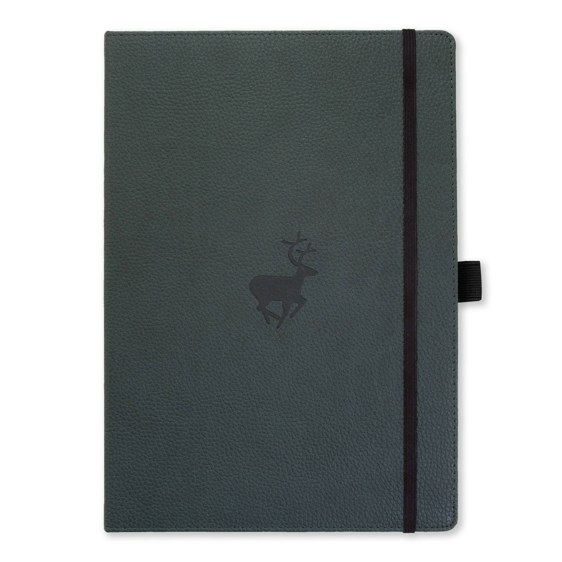 Dingbats* Wildlife A4+ Green Deer Notatbok ‑ Linjer