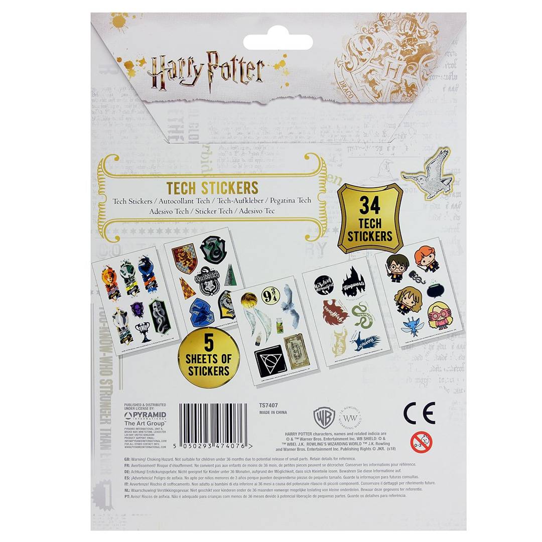 Harry Potter ‑ 34 Originale Tech klistremerker