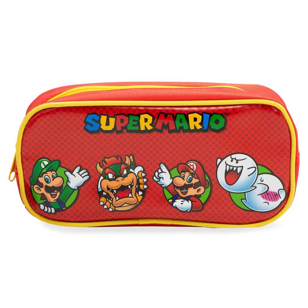 Super Mario ‑ Rødt Pennal med Mariofigurene