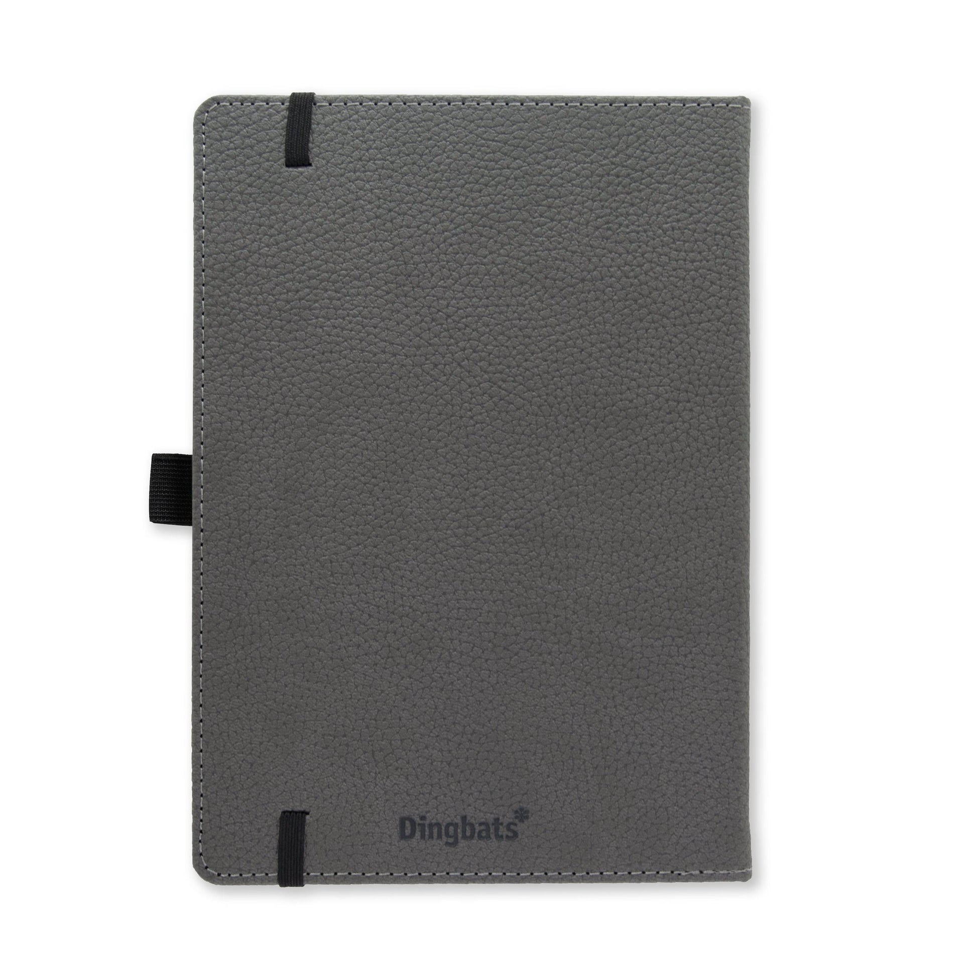 Dingbats* Wildlife A5+ Grey Elephant Notatbok ‑ Linjert