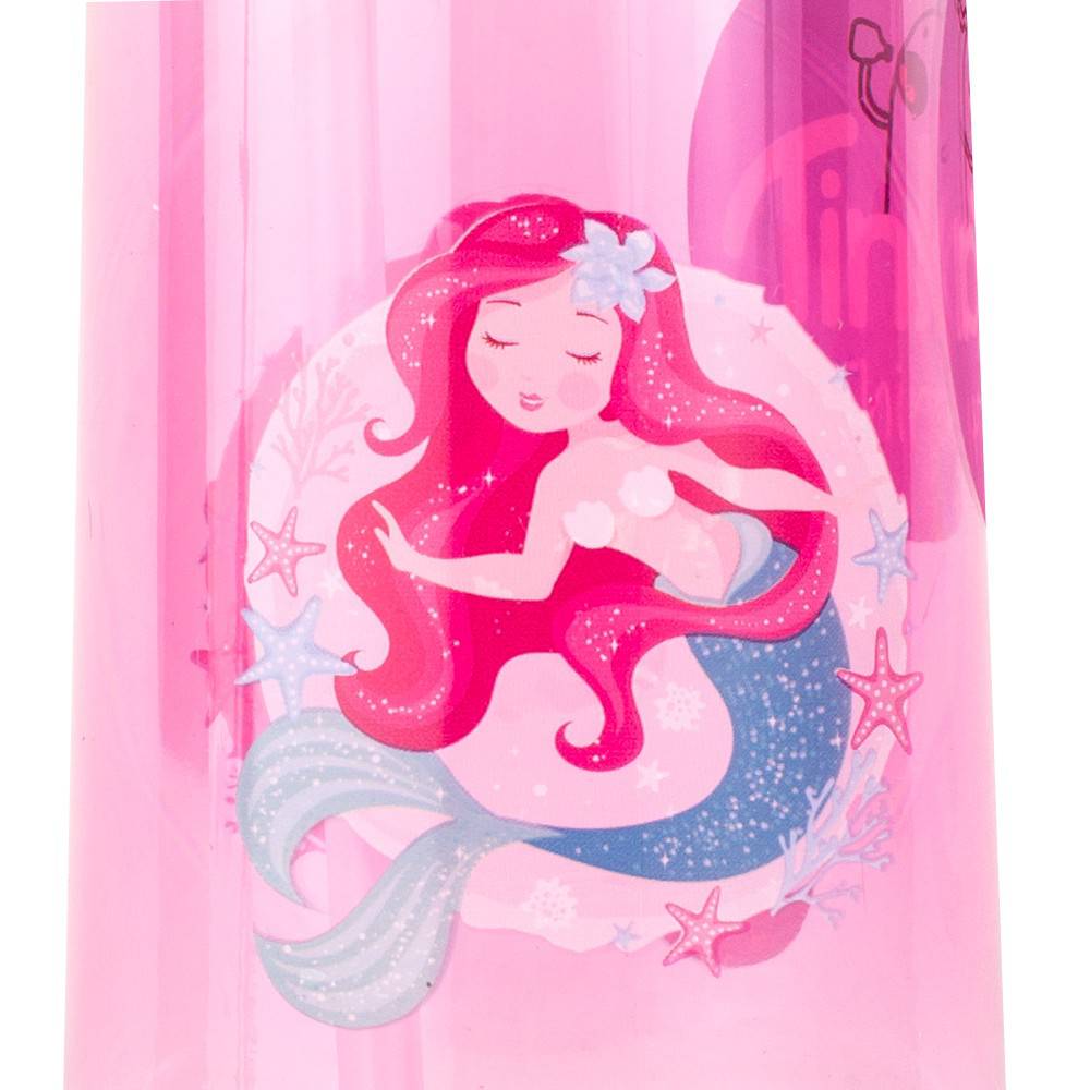 Tinka drikkeflaske ‑ Rosa med havfrue 350ml  