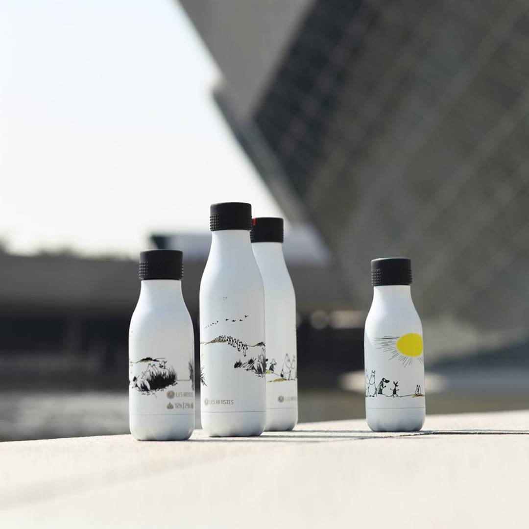 Mummi termoflaske ‑ Mummigjengen på tur ‑ Hvit 280ml       