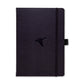 Dingbats* Wildlife A5+ Black Duck Notatbok ‑ Dotted