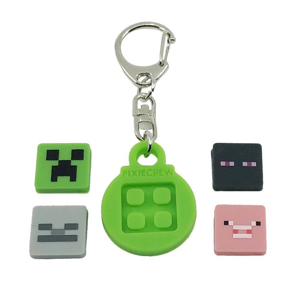 PIXIE CREW Nøkkelring med emojis ‑ Minecraft