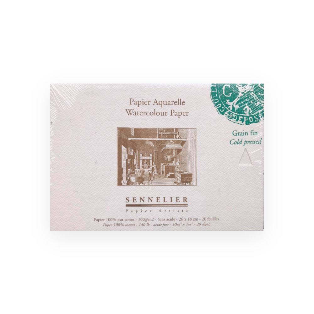 Sennelier Akvarell Papir ‑ 300g 20 ark - 26x18cm