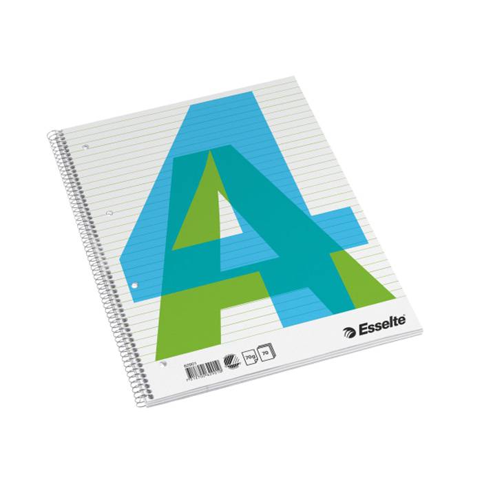 Esselte Notatbok Spiral A4 70 ark - Linjer